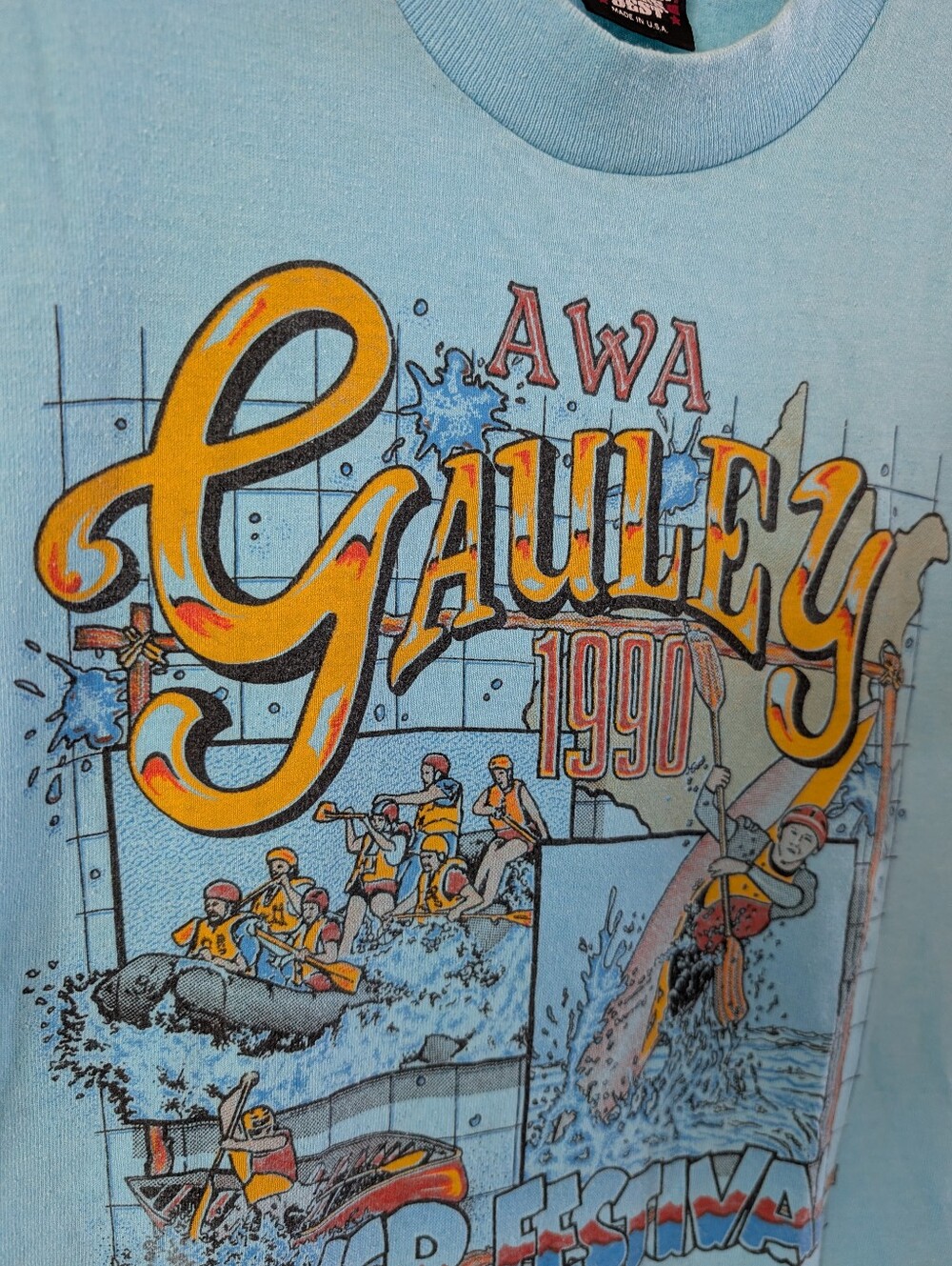 Rare 'Screen Stars' 1990 American Whitewater Affiliation (AWA) T-shirt - Picture 9 of 14